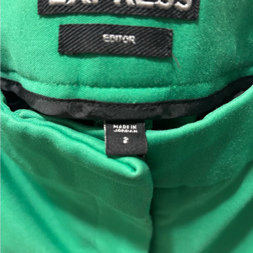 Express Green Ankle Pants - Picture 3 of 4